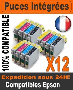 3X4 CARTOUCHE-prodess non-OEM EPSON STYLUS OFFICE SX410 SX415 T 0711 à T 0714