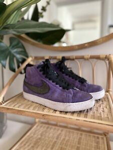 Nike SB Blazer Premium High Top "Varsity Purple" Purple Rain Sz US 7 UK 6