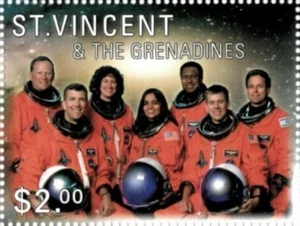 St Vincent #SG5223a MNH 2003 Columbia Astronaut Crew Photo [3085a Mi5787] - Picture 1 of 1