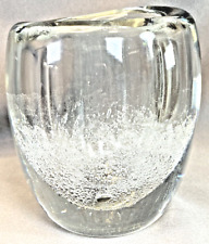 Vintage Kaj Franck Design IIttala Hand Blown Glass Vase Signed K. Franck Iittala