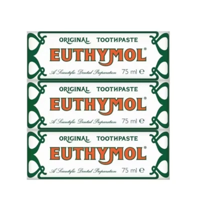 3 X Euthymol Original Toothpaste 75ml EXP 06/2027 UK SELLER FREE DELIVERY