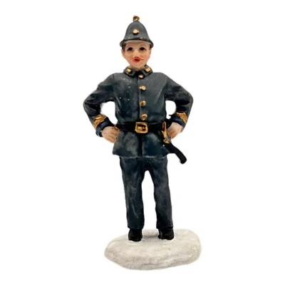 Grandeur Noel Victorian Village Oficial de policía inglés Bobby 2002 policía AC451 Foto 1 de 4