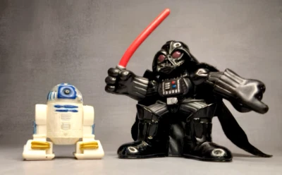 PLAYSKOOL Star Wars Jr Figure Lot ~ X-WING ADVENTURE / R2-D2 & DARTH VADER - Image 1 of 3