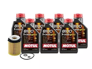 7L Motul 8100 X-CESS GEN2 5W-40 Wix Filter Motor Oil Change Kit API SN - Picture 1 of 1