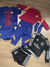 Nike Barcelona Real Madrid Baby boys football outfit set size 18-24 months