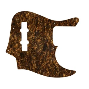 Custom Pickguard For Fender American Elite Jazz Bass 4 str Brown Pearl - Picture 1 of 1