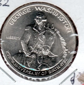 Silver HALF DOLLAR GEORGE WASHINGTONG 1982 D PROOOF - Picture 1 of 4