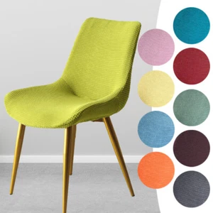 1/4/6 Piezas Fundas de Asiento de Silla Respaldo Curvo Elástico Slipcov v - Imagen 1 de 39