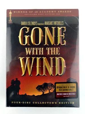 GONE WITH THE WIND FOUR DISC COLLECTOR'S EDITION  NEW SEALED SOUVENIR BOOKLET - Image 1 of 4