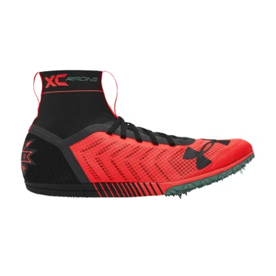 Men’s Under Armour Racing XC Trail Running Shoes 3020349-100 Orange/Blk Sz 10.5 - Image 1 of 4