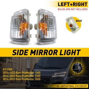 2 PCS LH RH CAR LED SIDE MIRROR LIGHT FOR Ram 2014-2023 ProMaster 1500 2500 3500 - Picture 1 of 15