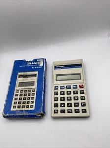 Sharp Calculator EL-230 Elsimate In Original Box Vintage 1980s Working - Picture 1 of 19