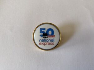 National Express Coaches 50 Years Anniversary Metal Pin Badge