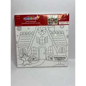 Kit de pintura en lienzo Creatología Gingerbread House para niños - Imagen 1 de 2