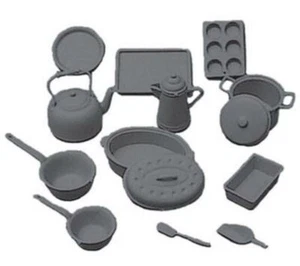 Dollhouse Miniature Chrysnbon Cookware Kit 1:12 Scale Model Kit M-163 - Picture 1 of 8