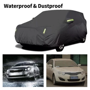 S/M/L FULL CAR COVER HEAVY DUTY WATERPROOF BREATHABLE UNIVERSAL FOR HATCHBACK - Picture 1 of 17