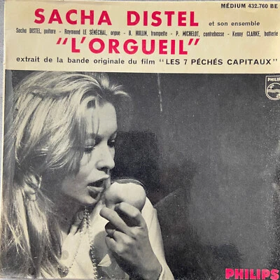 SASCHA DISTEL: L'Orgueil / Marina - Film (F EP Philips 432.760 BE / Mono / NM) - Bild 1 von 3