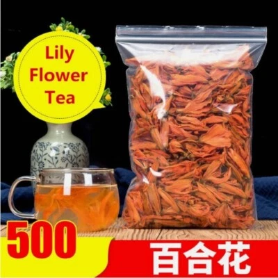 Té chino lirio flor seca té flor natural té de hierbas ayuda a dormir 50 g-500 g Foto 1 de 4