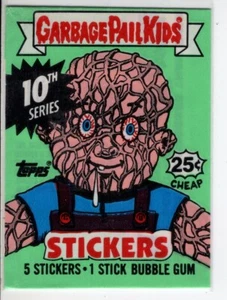TOPPS CUBO DE BASURA NIÑOS TARJETA SERIE 10 ENVOLTORIO VACÍO - EN MUY BUENA CONDICIÓN - Imagen 1 de 1
