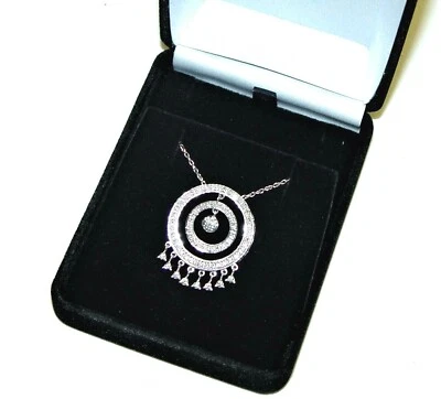 Estate 0.30T (Est.) Colgante de plata diamante natural con cadena 18" Foto 1 de 4