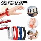 Anti Radiation Static Bracelet Balance Anion Wristband Silicone Sport Bracelets