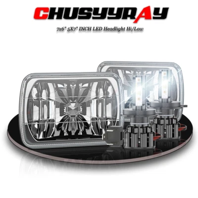 For International Harvester 9900 9200 9400i 4700 4800 7x6 inch Led Headlights 2x - Image 1 of 4