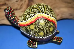 Beach Wedding Tiki Bar Seating Area Table Bobbing Head Sea Turtle, G-75 - Picture 1 of 12