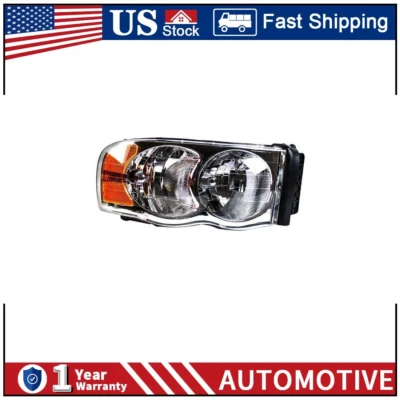 Conjunto de faros delanteros derecho 1 pieza PA para Dodge Ram 1500 2002 2003 2004 2005 Foto 1 de 3