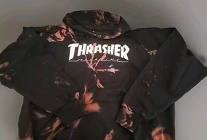 Custom Reverse Tie Dye Thrasher Hoodie Xl - Picture 1 of 5