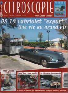 CITROSKOPIE 87 CITROEN DS 19 CABRIOLET EXPORT 1961 GENESE DE LA CITROEN GS - Bild 1 von 2