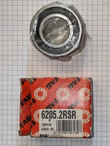 NOS FAG 6205.2RSR SEALED Deep Groove Ball Bearing, Single Row, Open, Steel Cage - Picture 1 of 5