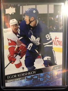 20-21 UD Series 1 Young Guns Rc Egor Korshkov Toronto Maple Leafs Rookie #219