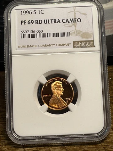 1996 S Lincoln 1c, NGC Graded PF 69 UCAM, 050 Cover