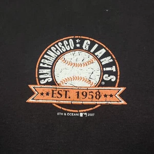 San Francisco Giants Top Womens XL Black Short Sleeve Lady Slugger Genuine - Picture 1 of 12