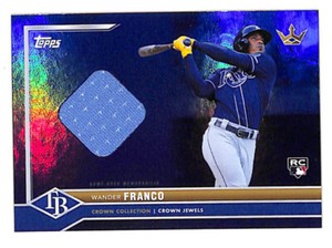 2022 Topps x Bobby Witt Jr Wander Franco 11/49 rookie purple jersey card Rays