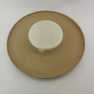 Tupperware Vintage Chip And Dip Platter Serving Tray With Dish Lid #492 - Picture 1 of 9
