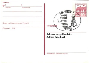 Artículos enteros postal barco sello especial RENDSBURG apilamiento fragata Siegburg - Imagen 1 de 1