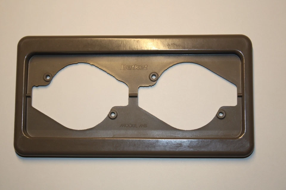 Berker Modul MB 2-fach Rahmen waagerecht in dunkelgrau grau - Bild 1 von 1