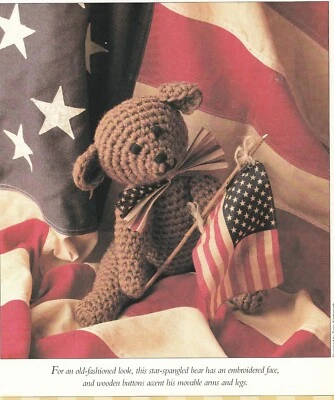 Juguete de peluche Bear - 12" de alto - hilo de peso peinado - patrón de ganchillo SOLO Foto 1 de 2