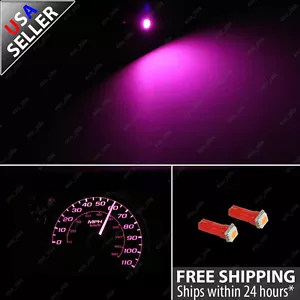 2x Pink T5 Wedge 5050 SMD Speedometer Gauge Cluster LED Light Bulb 64111 57 74 - Foto 1 di 1