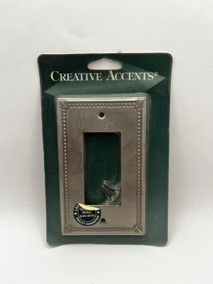 Creative Accents Lighting Plate Single Rocker Wall Plate -brushed Nickel - Image 1 of 4