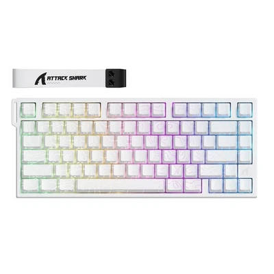 ATTACK SHARK R82 HE Rapid Trigger Keyboard Magnetic Switch 0.005MM RT 75% 8KHz - Image 1 of 4