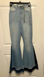 NWT Women’s Aphrodite Tall Long Sz 5/27 Boho Flare Leg Festival Jeans Inseam 35” - Picture 1 of 7