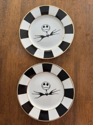 Juego de 2 platos Zrike Disney Pesadilla antes de Navidad 8" Jack Skellington Foto 1 de 3