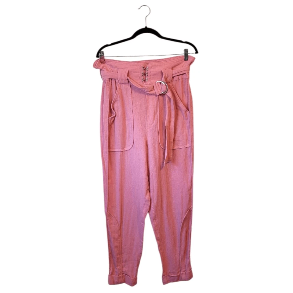 Pantalones Corsé Para Mujer IRO Rosa Harmony Gasa Algodón Talla 34/ EE. UU. 2 Foto 1 de 4