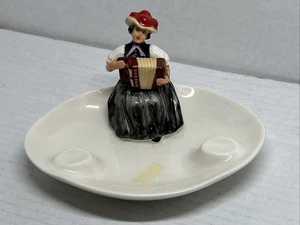 Hohner advertising porcelain ashtray with Black Forest woman 1970's - Fisher Co - Picture 1 of 10