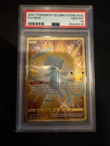Pokemon Celebrations 2021 #025 Fa/Mew PSA 10 - Imagen 1 de 2