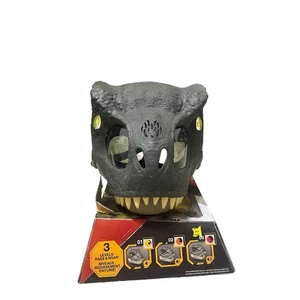 Mattel Jurassic World Rebirth T-Rex Rage N Roar Mask with LED Light Up Eyes - Picture 1 of 4