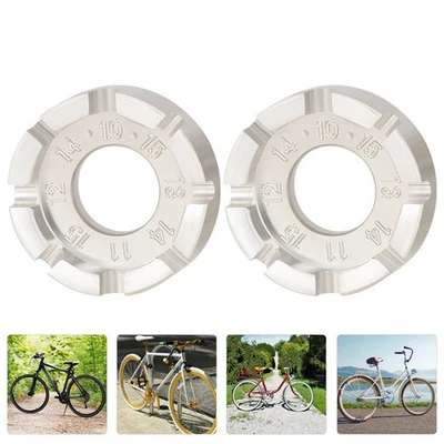  2 Pcs Chiave Tira Raggi Bici Spanner Di Strumento Riparazione Del Ciclismo - Immagine 1 di 4