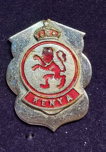 VINTAGE COLONIAL KENYA CREST KEY FOB BADGE PRE 1963 KINGS CROWN NO CONFIRMED I.D - Picture 1 of 3